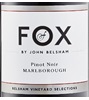 Foxes Island Wines 14 Pinot Noir Marlborough Fox John Belsham 2014